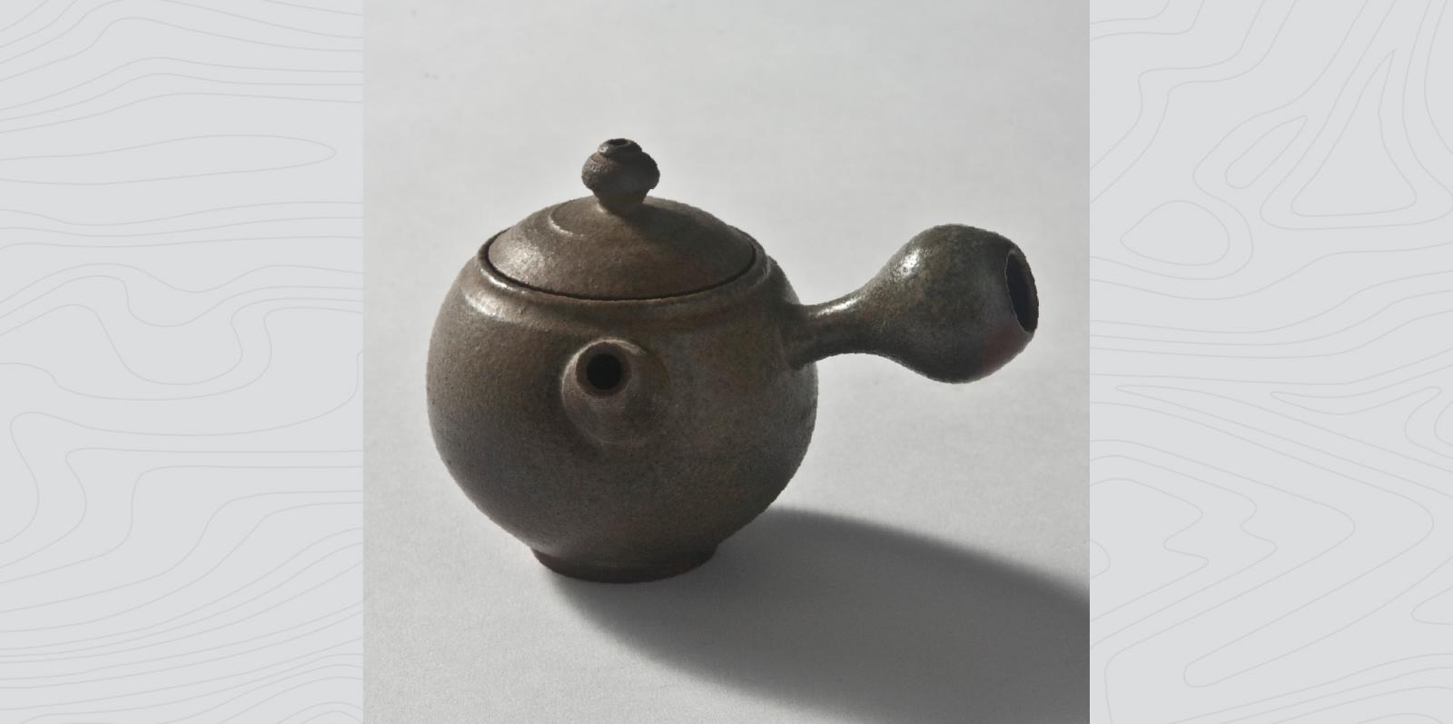 簡銘兆 柴燒 橫柄茶壺